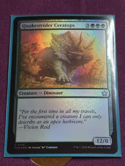 Quakestrider Ceratops (0110) - Foundations - Uncommon (Foil) - Image 5