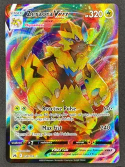 Pokemon Zeraora VMAX 054/159 CRZ Crown Zenith NM - Image 1