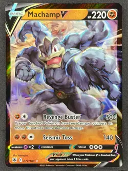 Pokemon Machamp V 072/189 ASR Astral Radiance NM - Image 1