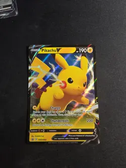 Pikachu V SWSH061 Promo Holo SWSH: Sword & Shield Promo Cards Pokemon TCG - Image 1