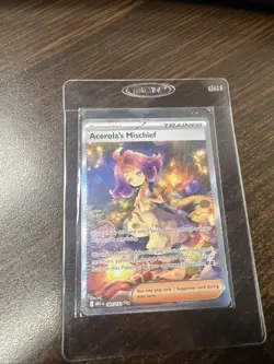 Acerola's Mischief 183/132 Secret Rare Pokemon TCG Mega Evolution NM - Image 1