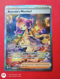 Pokemon Acerola's Mischief 183/132 Secret Rare Mega Evolution *MINT*QRSC* - Image 1