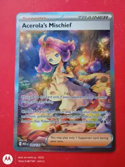 Pokemon Acerola's Mischief 183/132 Secret Rare Mega Evolution *MINT*QRSC* - Image 2
