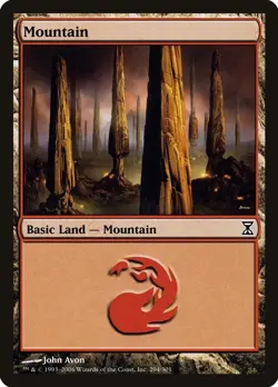 MTG Magic the Gathering Mountain (294/301) Time Spiral NM - Image 1