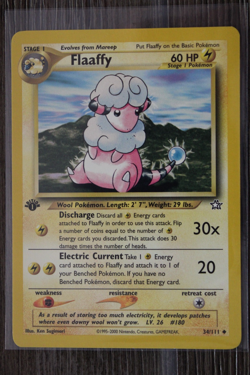 Pokemon TCG Flaaffy 34/111 Neo Genesis Regular 1st Edition - Image 1
