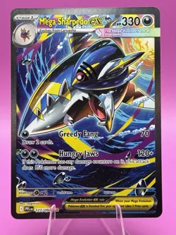 POKEMON TCG Mega Sharpedo EX 127/094 Special Illustration Rare Phantasmal Flames - Image 1