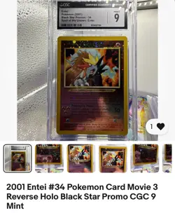 Bundle Lot 3 Pokemon Slabs, Entei, eevee, Electabuzz - Image 1