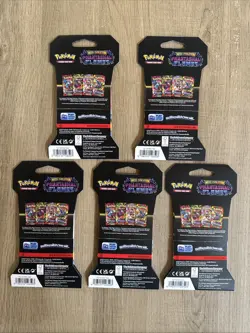 Pokemon TCG Phantasmal Flames Sleeved Booster Packs x5 - Image 3