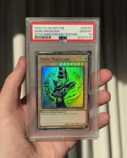 PSA 10 Dark Magician LOB-EN005 Yu-Gi-Oh! 25th Anniversary Ultra Rare 2023 - Image 1
