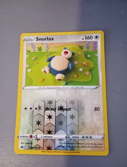 Pokemon TCG Snorlax Crown Zenith Card 109/159 Regular Rare - Image 1