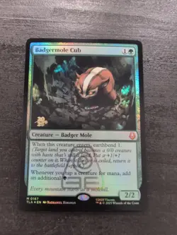 MTG Badgermole Cub Prerelease Cards Foil Magic The Gathering - Mint Avatar - Image 1