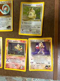 10 vintage Pokemon Holofoil cards 1999 Kangaskhan Clefairy Venusaur Moltres more - Image 4