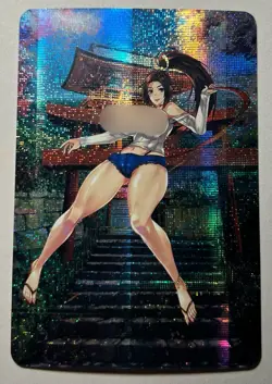 SEXY HEROINE WAIFU Mai Shiranui THE KING OF FIGHTERS ACG PRISMATIC HOLO CARD NM - Image 1