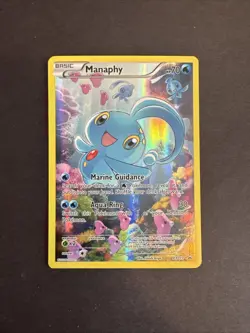 Manaphy XY113 Promo Pokemon Card TCG Full Art 2016 NM/VLP - Image 1