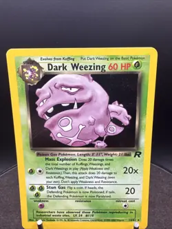 Pokemon Card Dark Weezing - Team Rocket - 14/82 Holo - RARE - Image 2