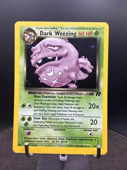 Pokemon Card Dark Weezing - Team Rocket - 14/82 Holo - RARE - Image 3