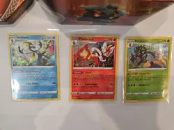 100+ Random Bulk Lot Pokemon Cards Box Tin With Holo Rillaboom Etc Lot - Image 3