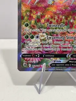 Pokemon TCG Beedrill v Astral Radiance Holo Ultra Rare Card 161/189 NM Condition - Image 5