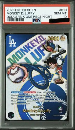PSA 10 Luffy SEC EB02-061 Manga Alt Art Parallel 25th One Piece Card Japanese - Image 1