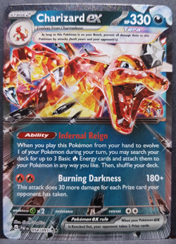 Charizard EX 054/091 Paldean Fates Double Rare Pokemon Pokemon Card English NM - Image 1