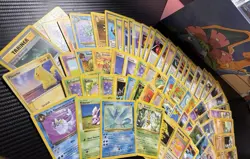 71 X Vintage Pokemon Card Lot MP-DMG Base Set Jungle 1st Edition Shadowless - Image 1