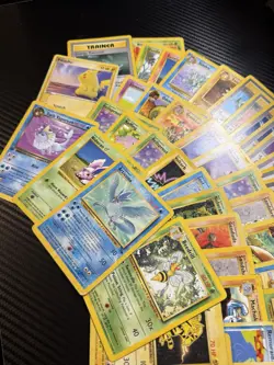 71 X Vintage Pokemon Card Lot MP-DMG Base Set Jungle 1st Edition Shadowless - Image 2