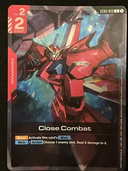 Close Combat ST03-013 Championship exclusive alt art Gundam Card Game English - Image 1