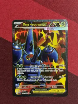 Pokemon Mega Heracross EX 108/094 Phantasmal Flames SR Full Art English Card TCG - Image 1