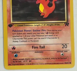 1st Edition Charmander 50/82 - Team Rocket - Pokemon Card - NM - Common Vintage - Image 4
