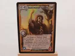 WARLORD Saga of the Storm CCG Character Card BEASTMASTER ELADRIC 077/120 - Image 1