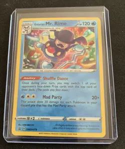 Pokemon TCG Galarian Mr. Rime SWSH Black Star Promos SWSH079 Holo Promo - Image 1