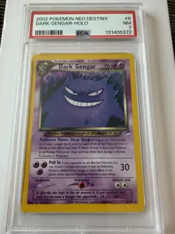 2002 POKEMON NEO DESTINY #6 DARK GENGAR-HOLO PSA 7 - Image 1