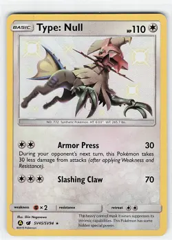 Pokemon Hidden Fates: Shiny Vault #SV45/SV94 Type: Null Shiny Holo Rare - Image 1