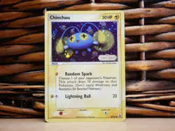 Pokemon CHINCHOU 50/92 REVERSE HOLO | LP Light Play | EX Legend Maker | 2006 - Image 1