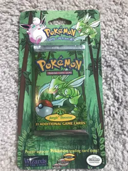 1999 Pokemon Jungle Booster Pack - Scythes Artwork - Factory Sealed Blister - Image 1