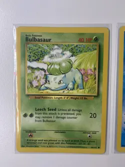 Pokemon Base Set Starter Lot - Bulbasaur, Squirtle, Charmander - WOTC - Image 2