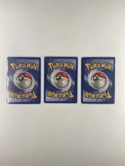 Pokemon Base Set Starter Lot - Bulbasaur, Squirtle, Charmander - WOTC - Image 5