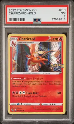 2022 Pokemon Go #010 Charizard - Holo PSA 9 HP 170 2819 - Image 1