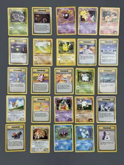 Pokemon TCG WOTC x25 Bulk Lot Item Finder Gym Heroes Base Set Vintage Bulk Lot - Image 1