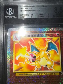 Pokemon Charizard Reverse Holo Legendary Collection 3/110 BGS 8.5 - Image 4