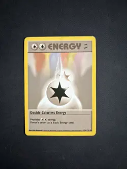 Pokemon TCG Double Colorless Energy 124/130 Base Set 2 Uncommon WOTC Non Holo - Image 1