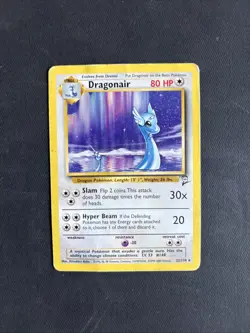 Pokemon TCG Dragonair Base Set 2 22/130 Regular Unlimited Rare Non Holo - PLAYED - Image 1
