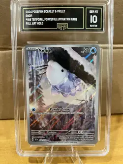 2024 Pokemon Scarlet & Violet Snom #168 Illustration Rare PSA 10 - Image 1
