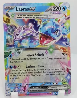 Lapras ex 032/142 SV07: Stellar Crown Holo NM/M Unplayed Pack Fresh Pokemon - Image 1