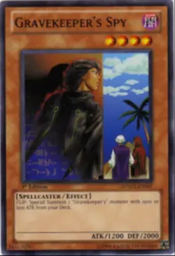 [Common] YuGiOh - Gravekeeper's Spy - SDMA-EN007 NM 1st Ed - Image 1
