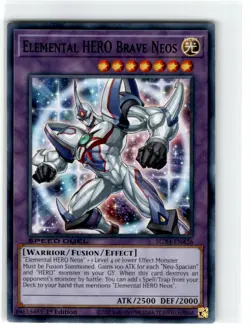 Yu-Gi-Oh! Speed Duel Elemental Hero Brave Neos Common SGX4-ENA26 Lightly Played - Image 1