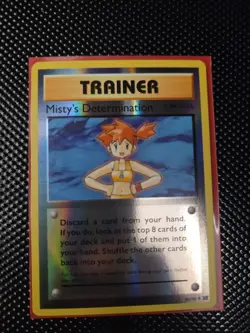 Pokemon TCG Misty's Determination Reverse Holo Card 80/108 Evolutions - Image 1