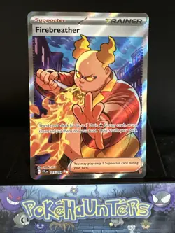 Pokemon Card Firebreather 119/094 Phantasmal Flames Full Art Holo Trainer NM - Image 1