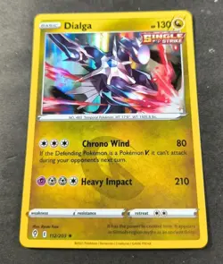 Pokemon Evolving Skies Dialga Holo Rare Card 112/203 NM - Image 1