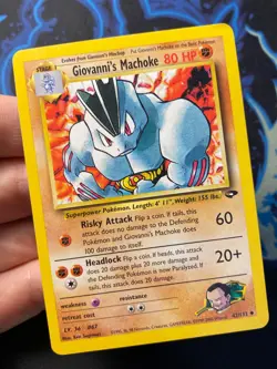 Giovanni's Machoke 42/132 Gym Challenge Uncommon - Pokemon Card LP - - Image 4